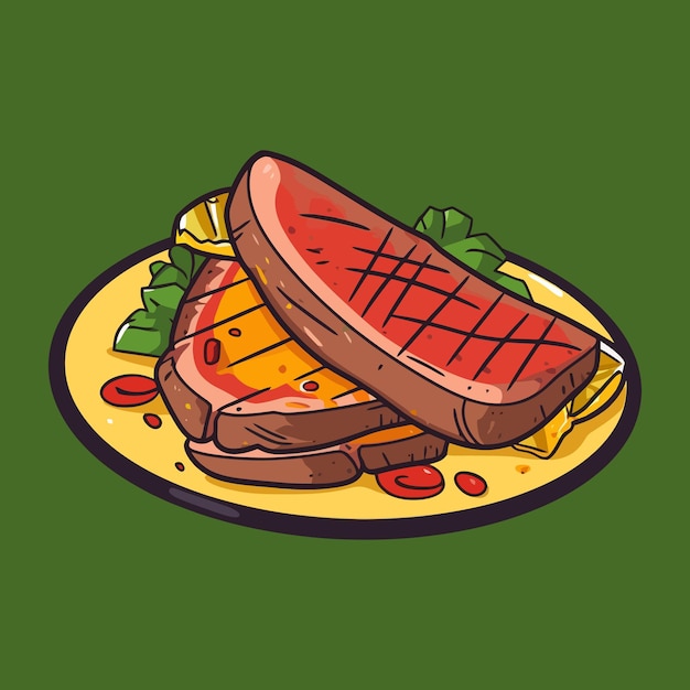 Vector gráfico vectorial de churrasco brasileño tradicional