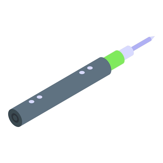 Gráfico vectorial de un cigarrillo electrónico moderno aislado en blanco