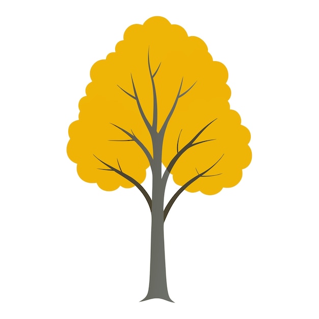Gráfico vectorial de colores del árbol de Aspen