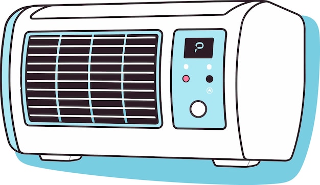 Gráfico vectorial de control inalámbrico del termostato