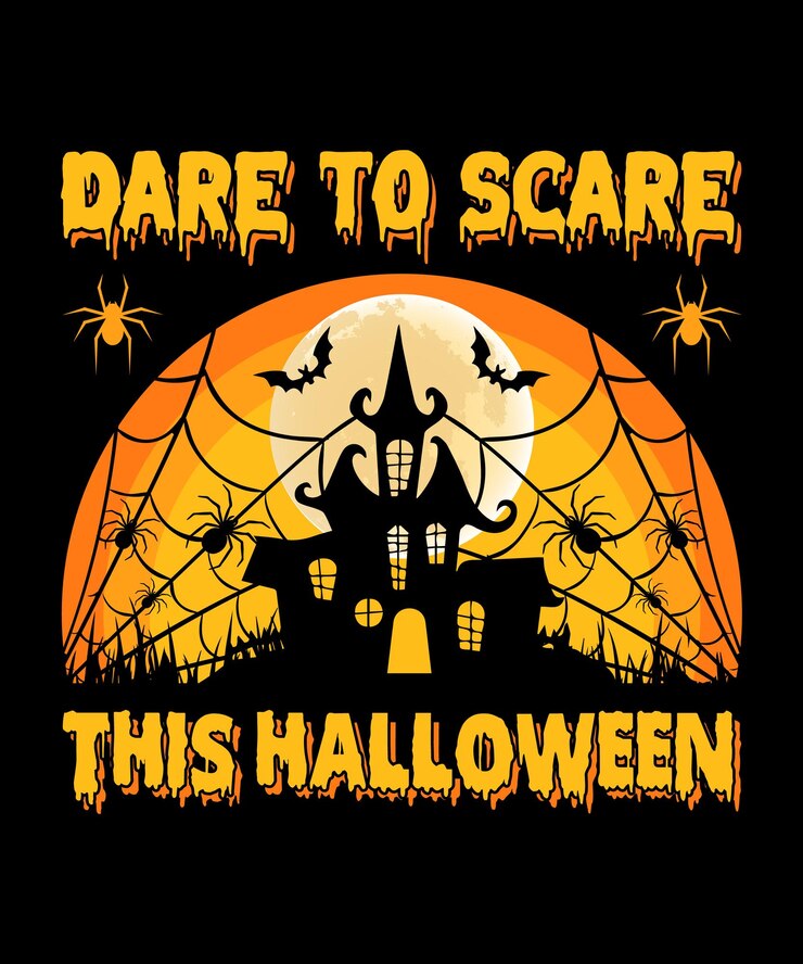 Vector gráfico vectorial de diseño de camiseta de halloween