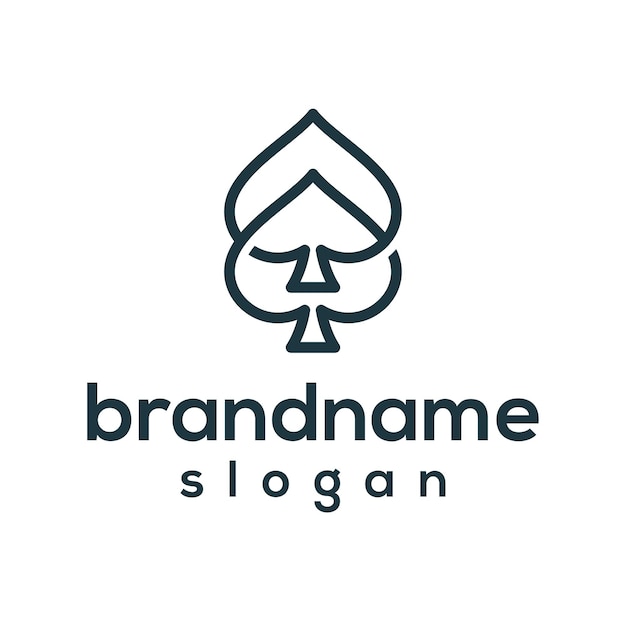 Gráfico vectorial de diseño de logotipo de as simple