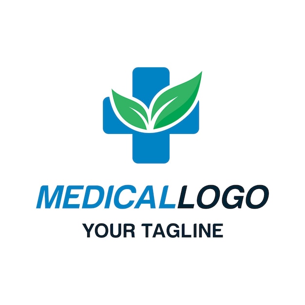 Gráfico vectorial de diseño de logotipo médico