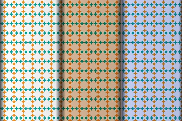 Gráfico vectorial de fondo de textura de patrón vectorial repetitivo transparente geométrico colorido