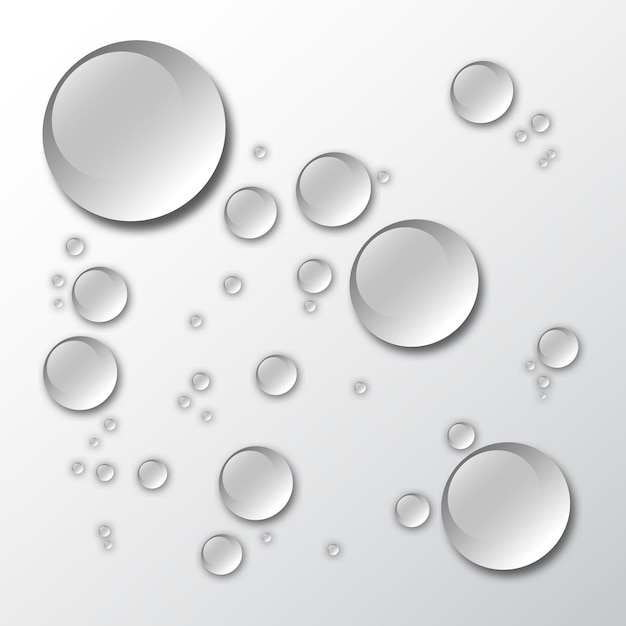 Gráfico vectorial de gotas de agua