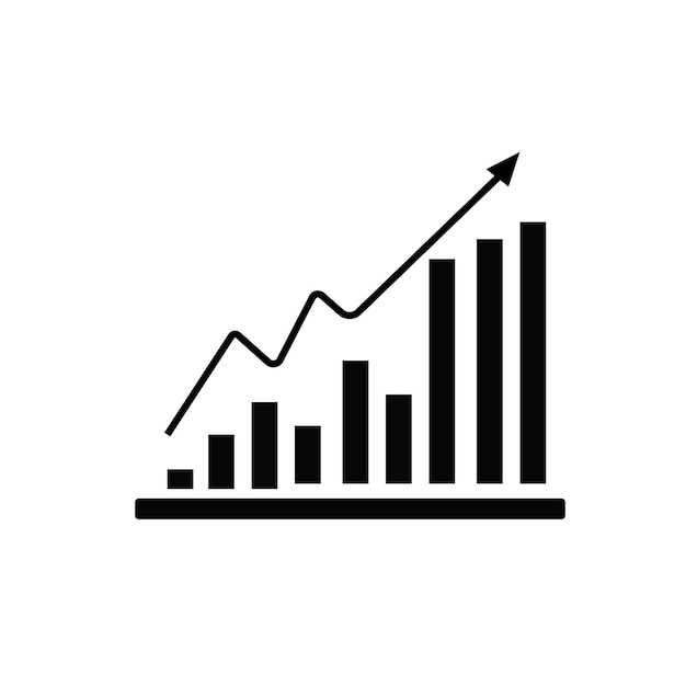 Gráfico vectorial gráfico arriba y abajo