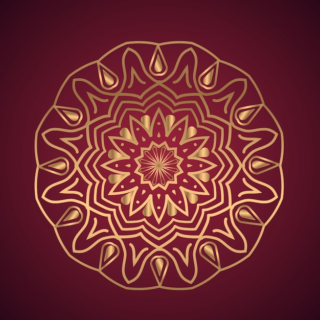 Gráfico vectorial de ilustración de mandala