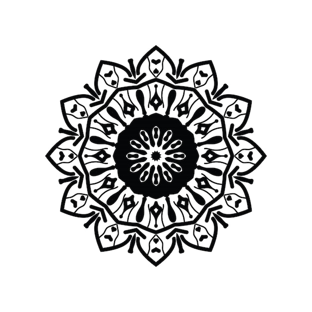 Gráfico vectorial de ilustración de mandala