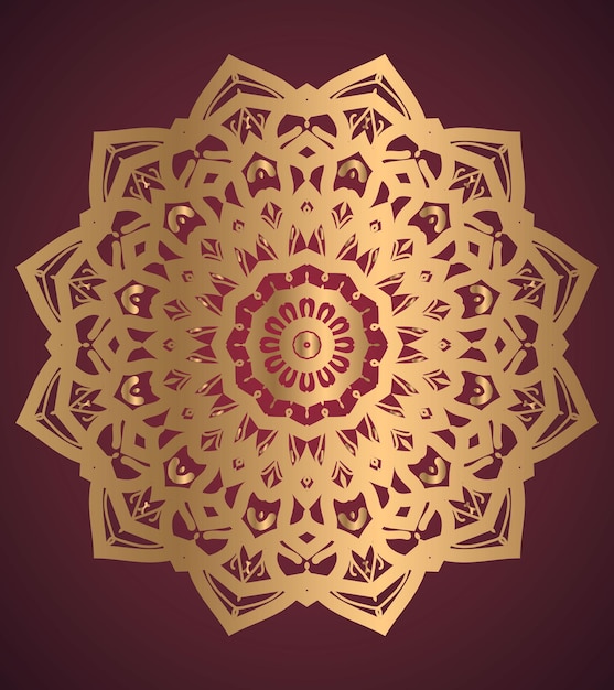 Gráfico vectorial de ilustración de mandala