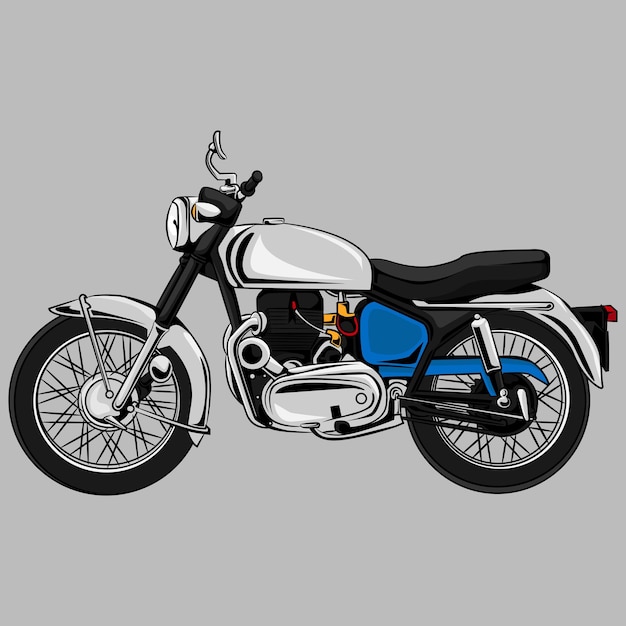 Gráfico vectorial de ilustración de motor en dibujos animados