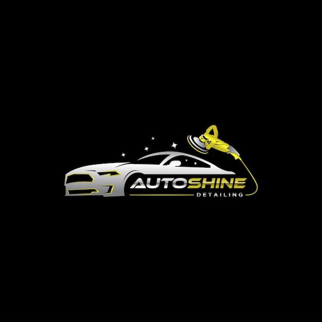 Gráfico vectorial de ilustración de la plantilla de diseño de logotipo de auto detallando servis