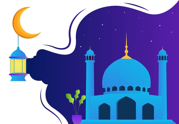 Gráfico vectorial de ilustración de Ramadán kareem
