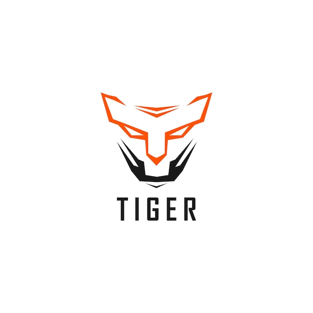 Gráfico vectorial del logotipo de la cabeza del tigre y el icono del tigre