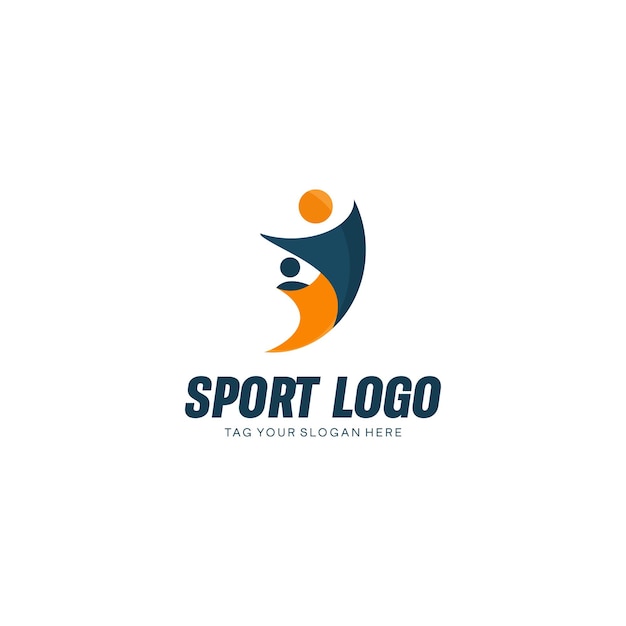 Vector gráfico vectorial del logotipo deportivo y el logotipo del día internacional del deporte