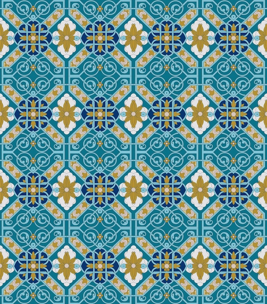 gráfico vectorial patrón sin costura uzbeko tradicional