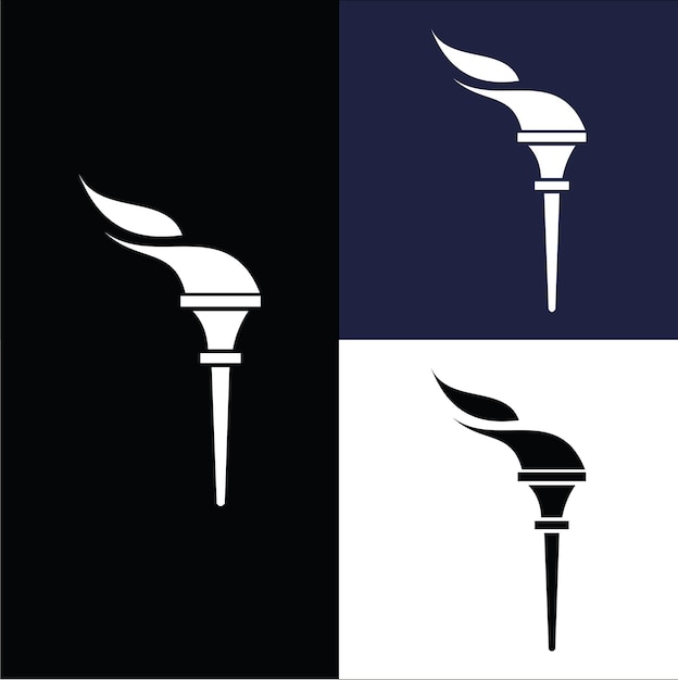 Gráfico vectorial de plantilla de diseño de logotipo de candelabro