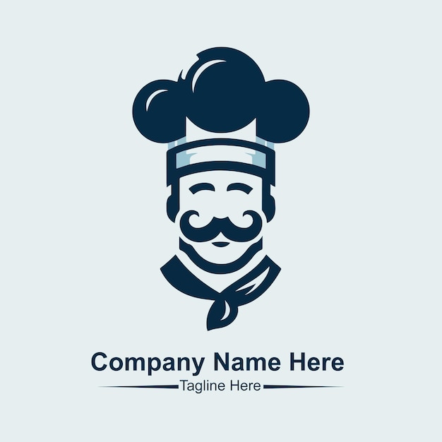 Gráfico vectorial de la plantilla de diseño del logotipo del chef
