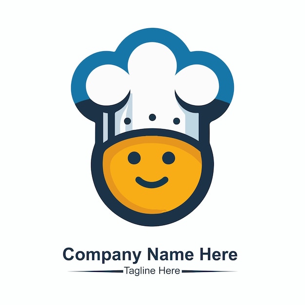 Gráfico vectorial de la plantilla de diseño de logotipo de chef
