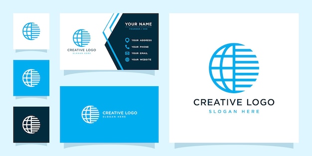 Gráfico vectorial de la plantilla de diseño de logotipo de globo