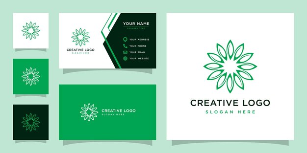Gráfico vectorial de la plantilla de diseño de logotipo de hoja