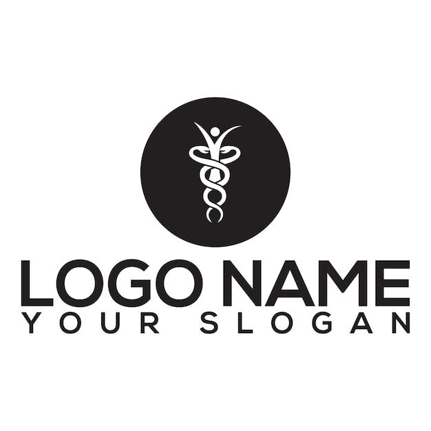 Gráfico vectorial de plantilla de diseño de logotipo médico premium