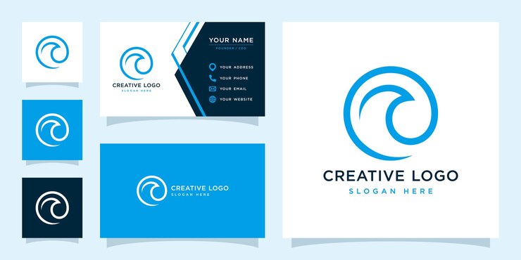 Vector gráfico vectorial de la plantilla de diseño de logotipo de onda