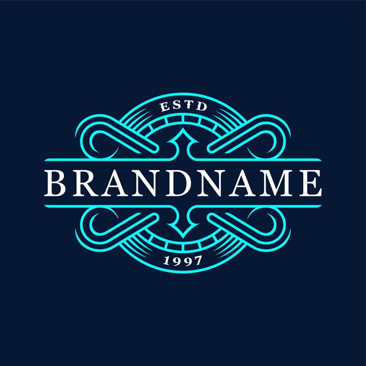 Vector gráfico vectorial de la plantilla de diseño de logotipo de ornamento clásico