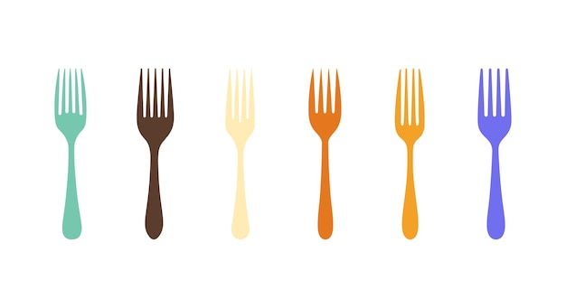 Gráfico vectorial de tenedor de cocina gourmet