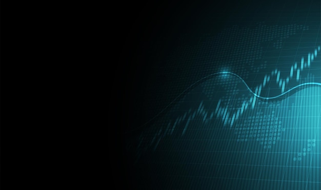 Gráfico de velas de comercio de inversión en el mercado de valores Punto alcista Punto bajista
