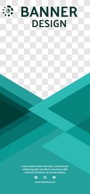 Gráfico vertical de plantilla BANNER