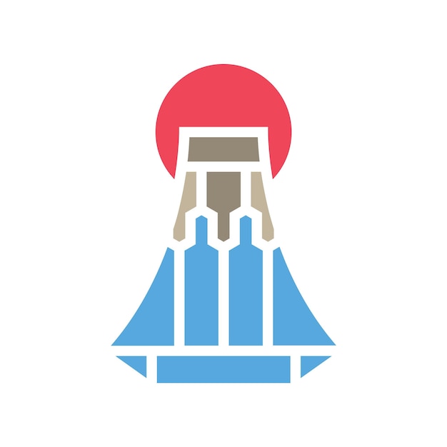Un gráfico de un volcán con un círculo rojo que dice "volcán".
