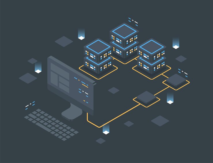 Vector gráficos y análisis de estadísticas concepto de visualización de datos ilustración vectorial isométrica en 3d