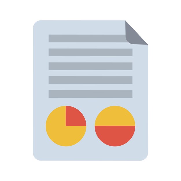 Gráficos de color vectorial en la ilustración de vector de formulario