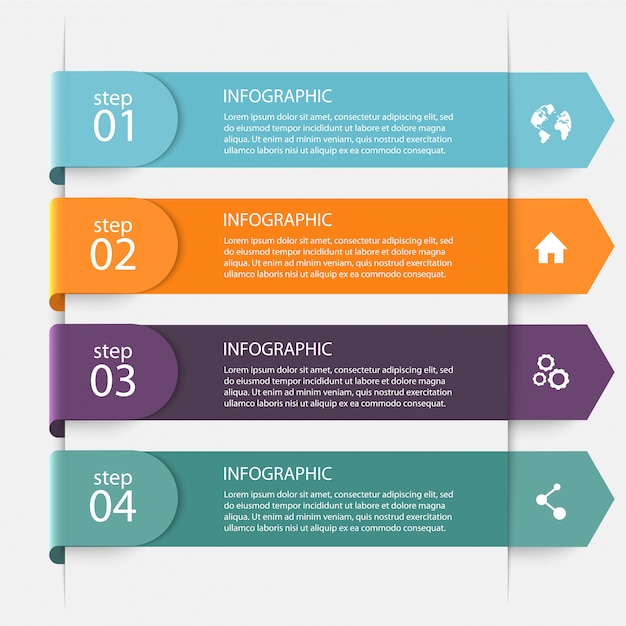 Gráficos coloridos de información