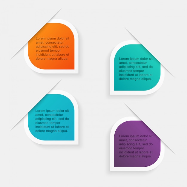 gráficos coloridos de información