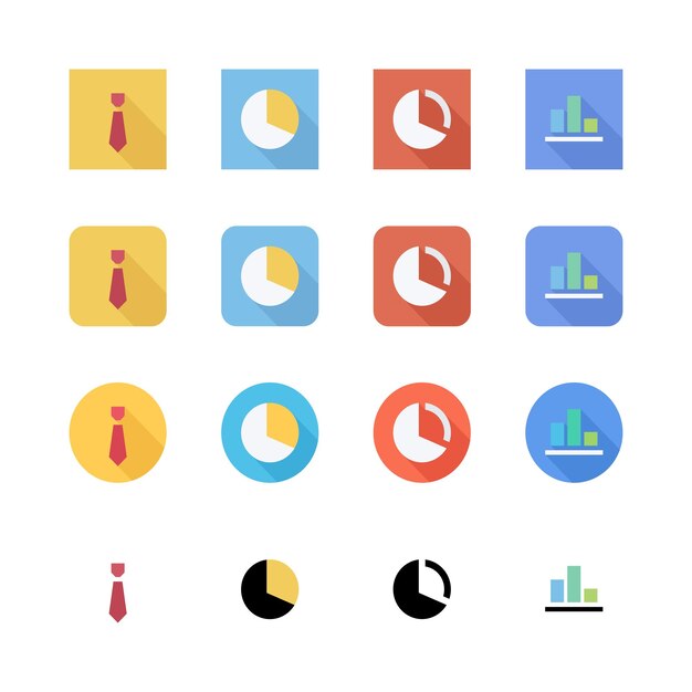 Gráficos comerciales y financieros Gráficos e íconos infográficos