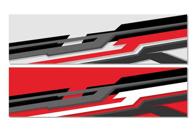 gráficos deportivos de carreras de color rojo marca de coches de carreras con adhesivo de envoltura de carreras o diseño de librea