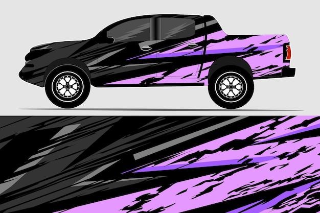 Gráficos de envoltura de automóviles de carreras de fondo abstracto para envolturas y pegatinas de vinilo