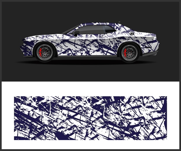gráficos de envoltura de autos deportivos para el diseño de letreros de señalización de vehículos