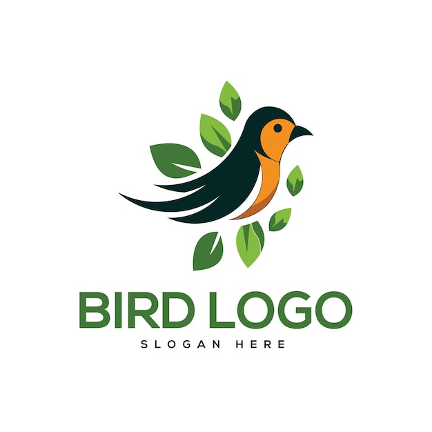 Gráficos de iconos de arte vectorial de logotipo de pájaros para la plantilla de icona de negocio de la marca de la compañía