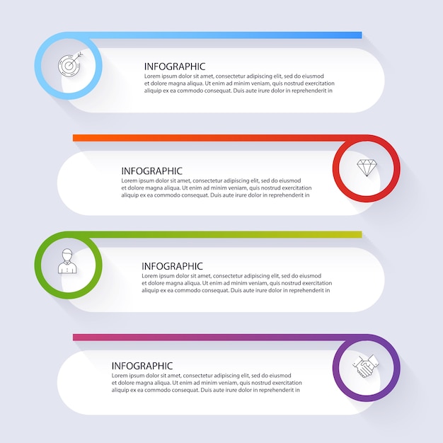 gráficos de información para sus presentaciones comerciales
