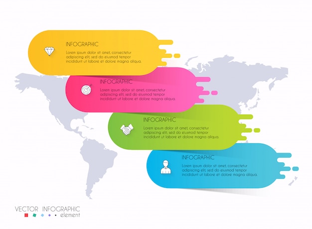 Gráficos de información vectorial para sus presentaciones de negocios.
