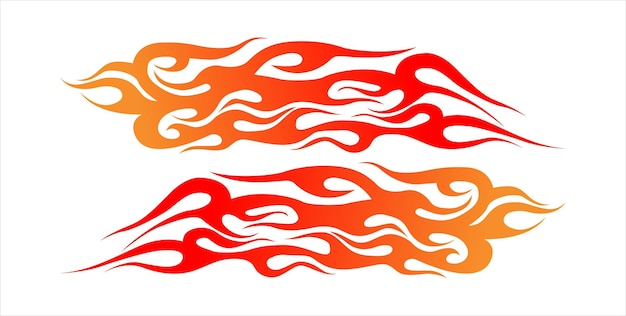 gráficos de llama adhesivo de tatuaje automovilístico adhesivo tribal de fuego de automóvil adhesivo imagen vectorial de fuego gráfico de vinilo