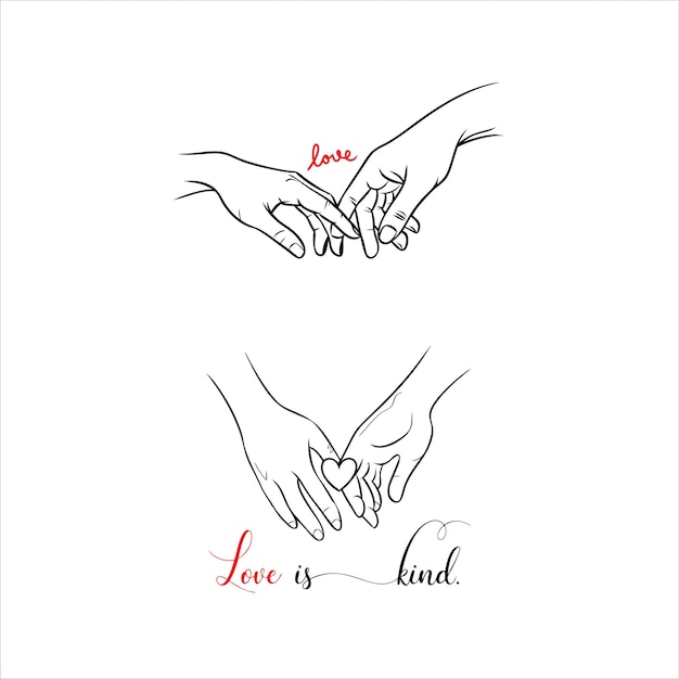 Gráficos llamativos para el Día de San Valentín El amor es amable