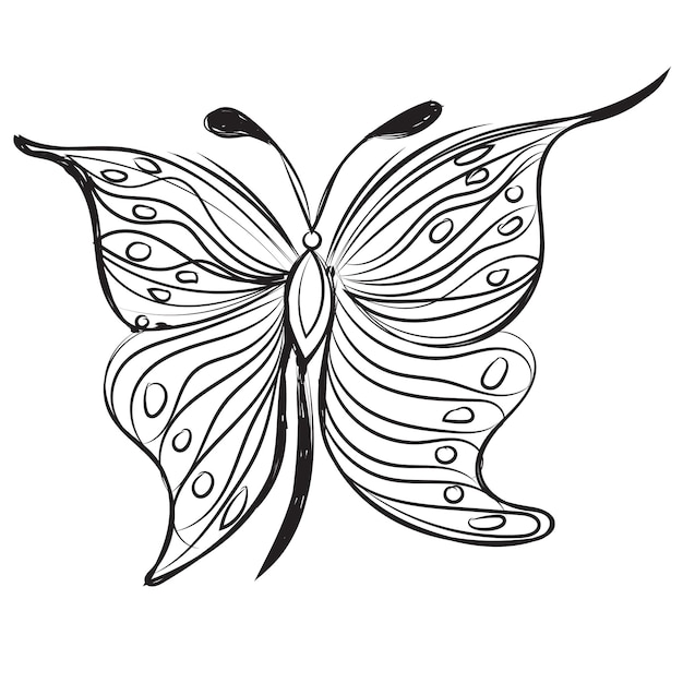 Gráficos modernos de arte de las mariposas