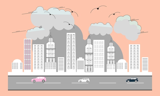 Gráficos SVG de paisajes urbanos, diseño de ilustraciones y vectores.