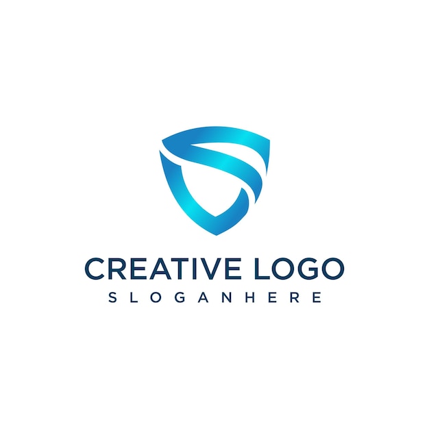 Gráficos de vector de plantilla de diseño de logotipo de carta SC