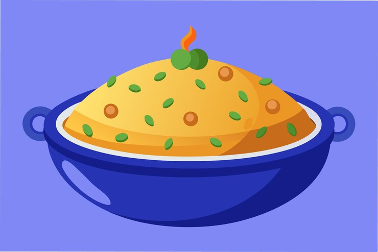 Vector gráficos vectoriales de biryani de alta calidad para sus proyectos