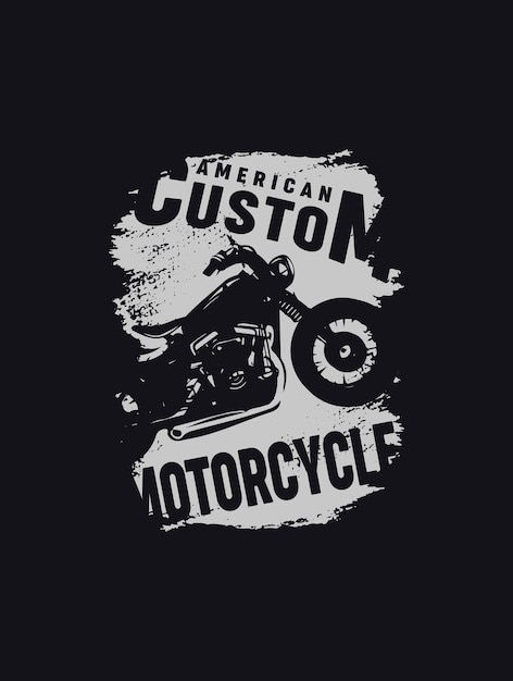 Gráficos vectoriales e ilustraciones de motos de diseño de camisetas