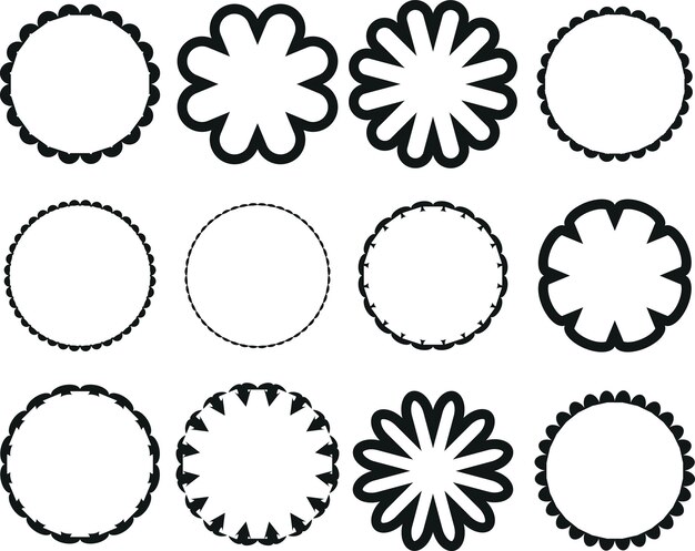 Gráficos vectoriales de elementos geométricos abstractos aislados sobre fondo transparente